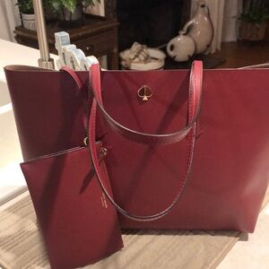 Kate Spade tote bag with wristlet.